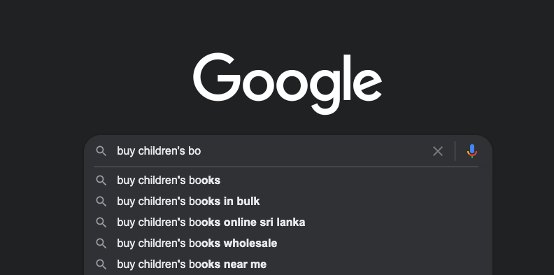 search term related to buy childrens