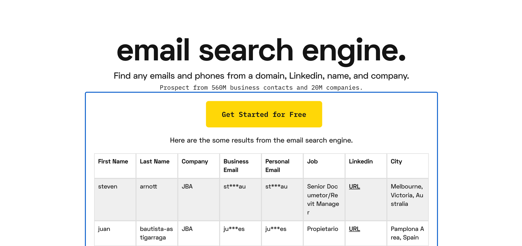 Emailsearch.io free email search engine