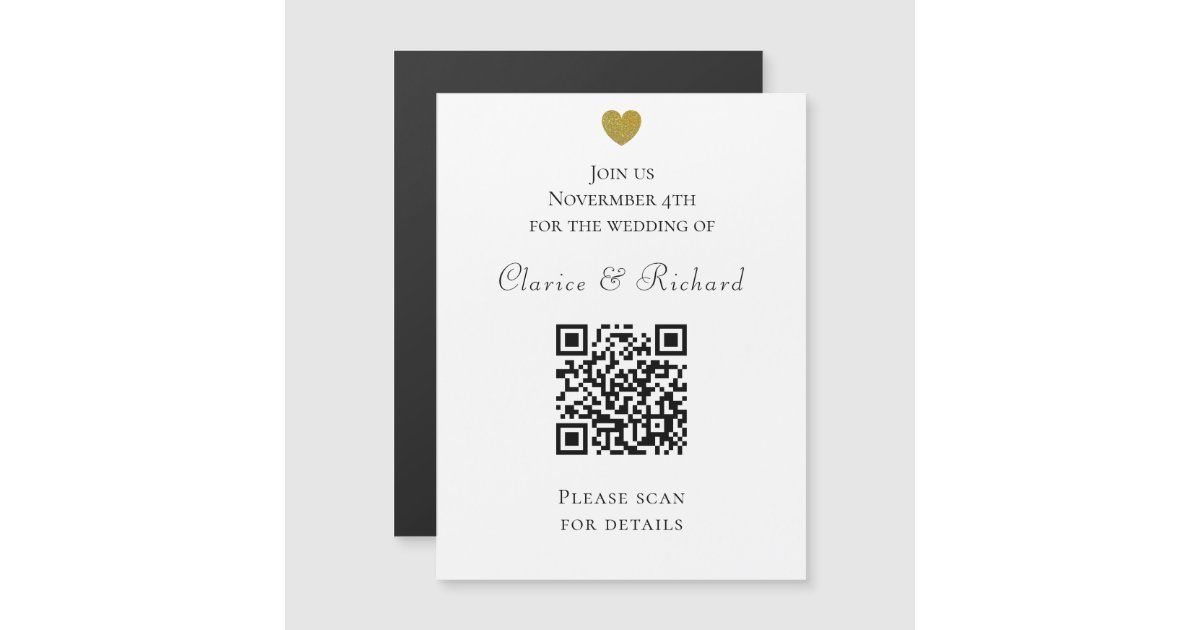 Modern QR Code RSVP